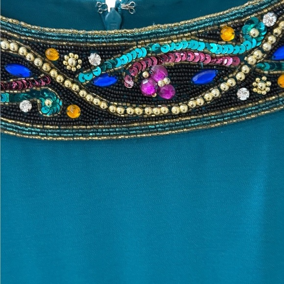 Niteline Della Roufogali Petite Size 10 Emerald Green Cocktail Evening Dress - Picture 3 of 7